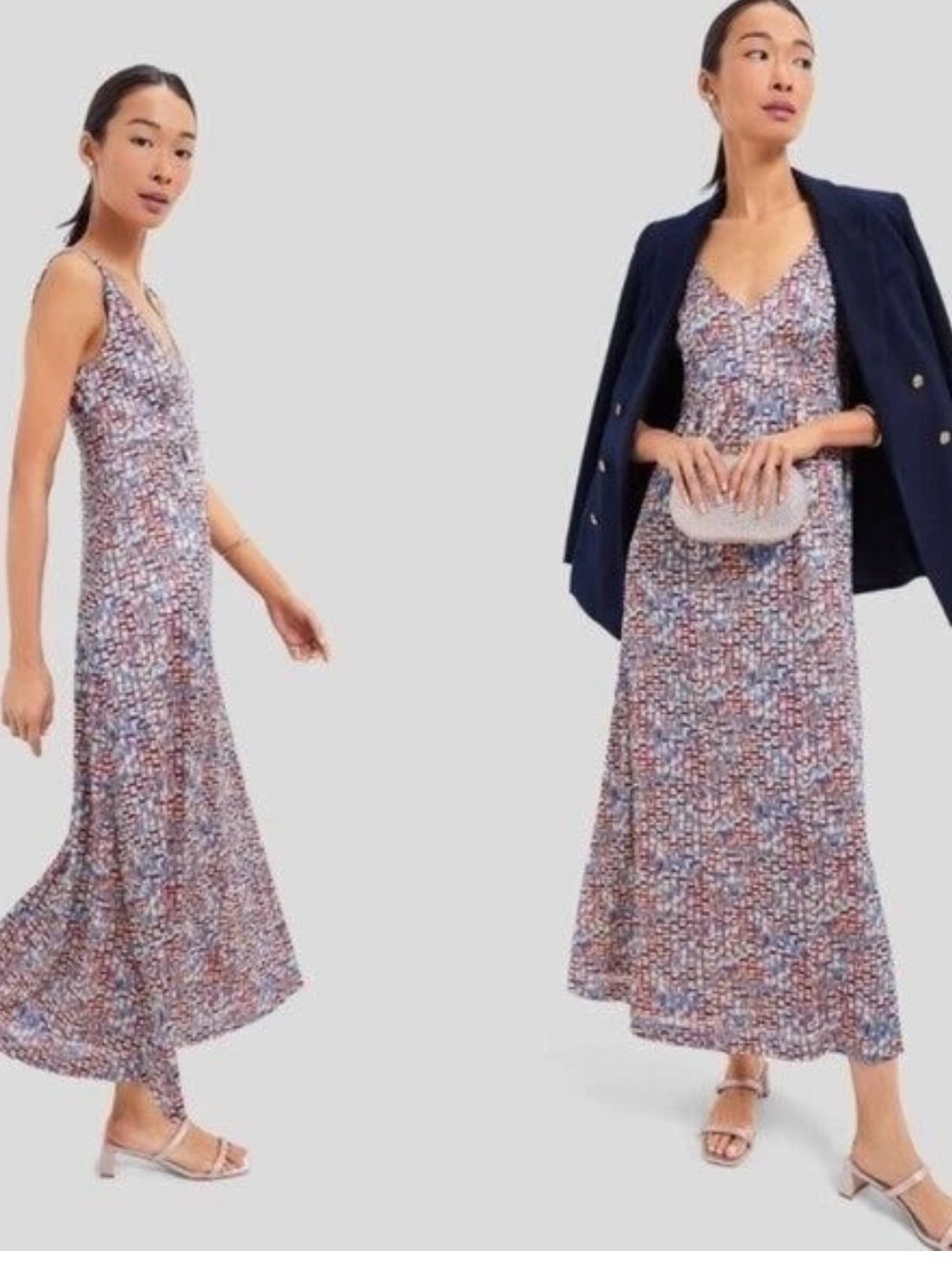 Tuckernuck Natasha Mosaic Tile Maxi Dress L